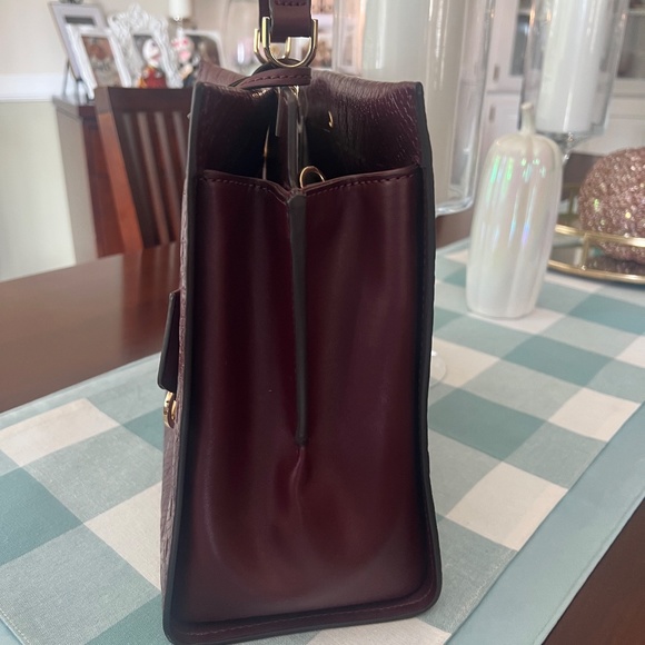 ~SOLD~    Michael Kors Penelope Satchel Merlot ~RARE~ - Picture 4 of 6